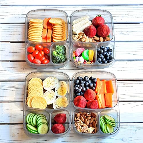 Youngever 7 Sets Bento Lunch Box, Meal Prep Containers, Reusable 3