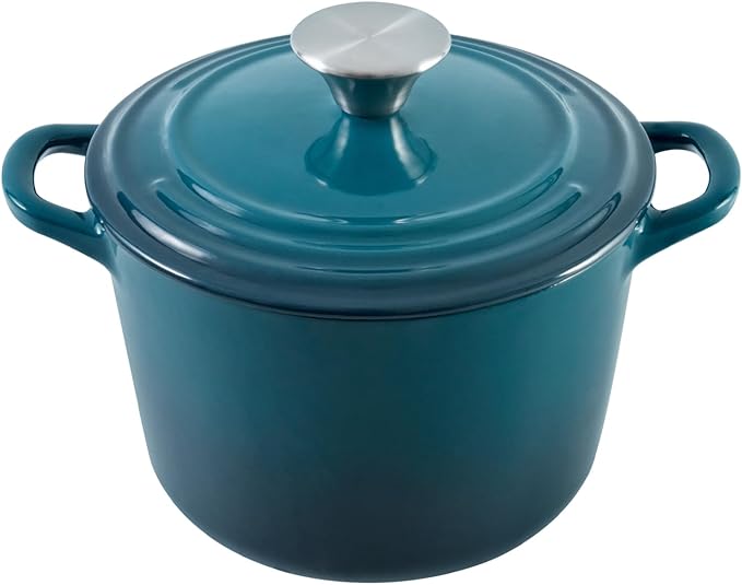 Flavehc Dutch Oven Pot with Lid 1.8 qt Cast Iron Dutch Oven by FLAVEHC