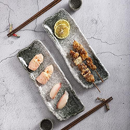Uaral Sushi Plate Japanese Plates Sushi Serving Platter Sushi Dish Set
