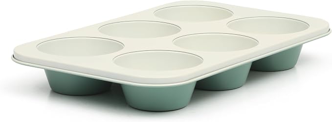 Martha Stewart Gallen 6 Cup Nonstick Carbon Steel Muffin and Cupcake Pan by MarthaStewart