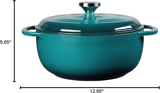 Lodge 4.5 Quart Enameled Cast Iron Dutch Oven - Image 8