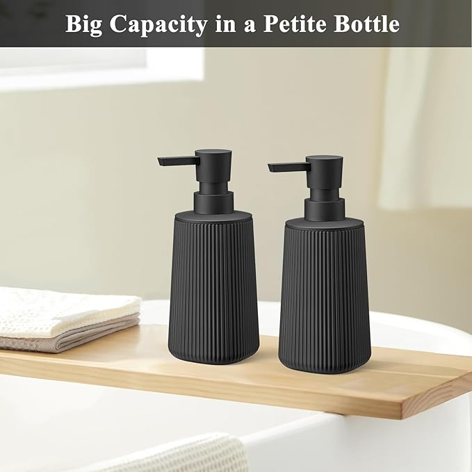 Black 2 Pack Hand Soap Dispensers Set - Image 4