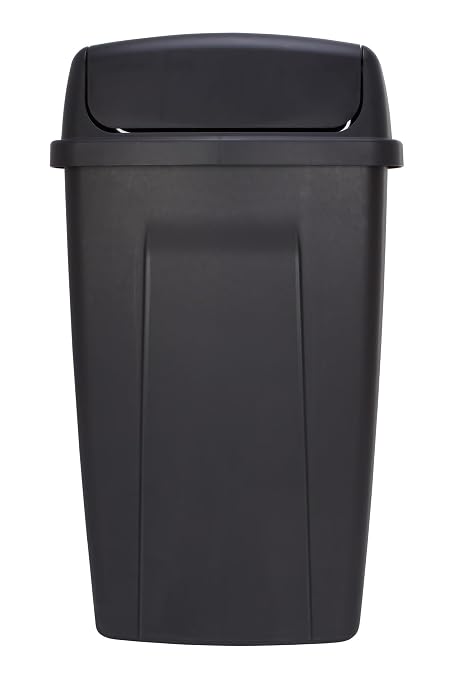 13 Gallon Kitchen Trash Can, Durable Plastic Waste Bin - Image 2