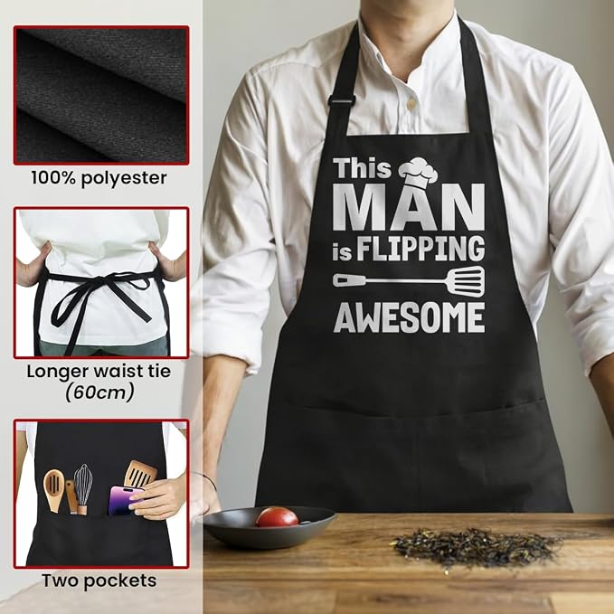 SANDJEST Funny Mens Aprons - Image 2