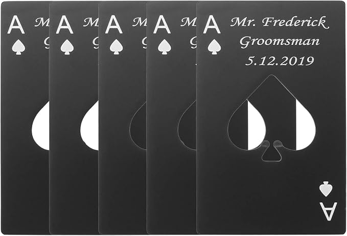 Personalized Custom Bottle Opener, Yoption Stainless Steel Credit Card Size - Image 5