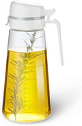 Auto Flip Glass Olive Oil Dispenser, Dispenser by Meterga