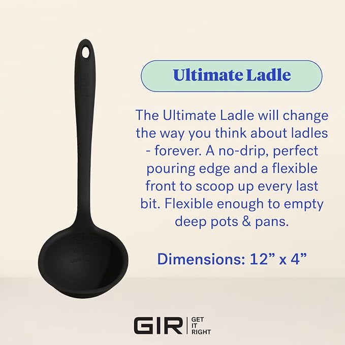 GIR: Get It Right Silicone Ladle Spoon – High Heat Resistant Kitchen Tool - Image 6