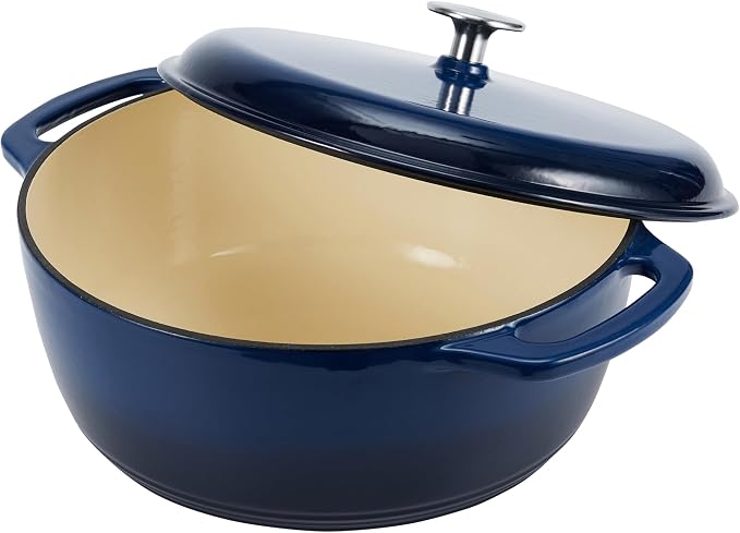 Amazon Basics Enameled Cast Iron Dutch Oven Pot - Image 2