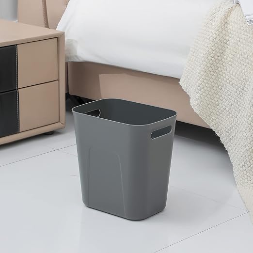 UUJOLY Plastic Small Trash Can Wastebasket, Garbage Container Basket - Image 2