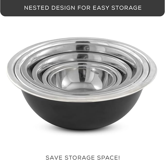 JoyJolt Stainless Steel Mixing Bowl Set - Image 7