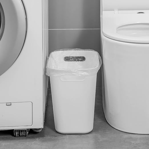 UUJOLY Plastic Small Trash Can Wastebasket, Garbage Container Basket - Image 3