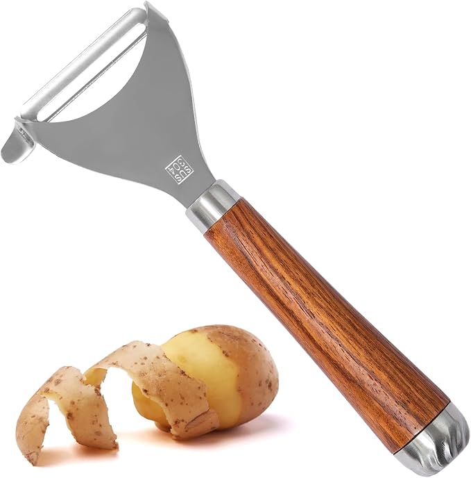 Potato Peeler Wooden Handle, Y Peeler Multifunctional Vegetable Peeler by GlobalDigitronix