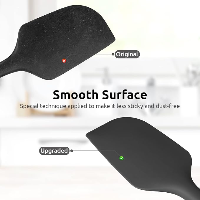 14in Extra Large Silicone Spatula: U-Taste 600ºF Heat Resistant Flexible - Image 7
