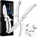 Jasni Heavy Duty Kitchen Shears, Spring Loaded Poultry Shears Stainless Steel by Jasni