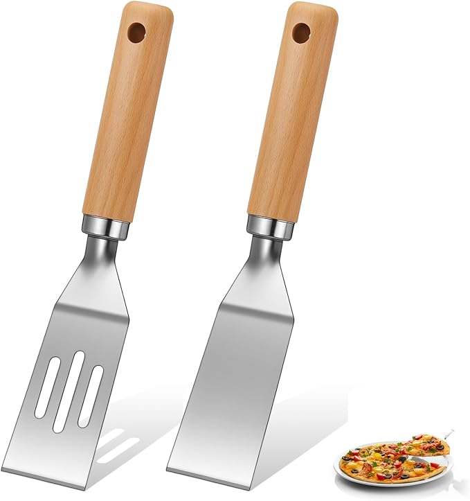 Patelai 2 Pack Small Spatula Mini Serving Brownie Spatula by Patelai
