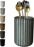 TOPYOKK Stoneware Coffee Bar Utensil Holder Tea & Coffee Spoon & Stirrer Holder by TOPYOKK