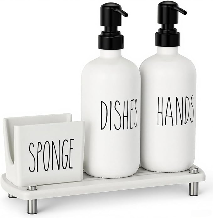 Cisily Kitchen Soap Dispenser Set Comes - Image 8