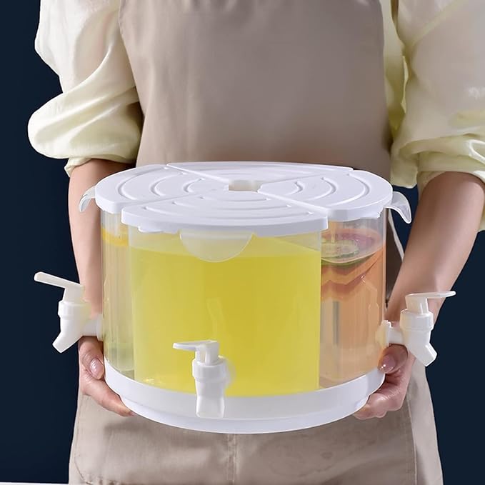Beverage Dispenser for Fridge, 5.5 L/1.5 Gallon Rotating Plastic Drink Dispenser - Image 5