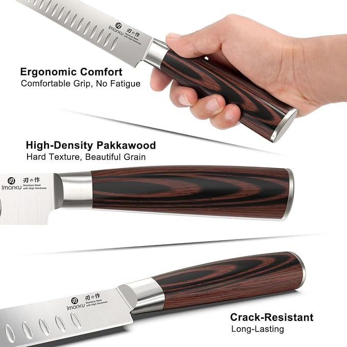 imarku Brisket Knife, 12 Inch Ultra Sharp Carving Slicing Knife - Image 9