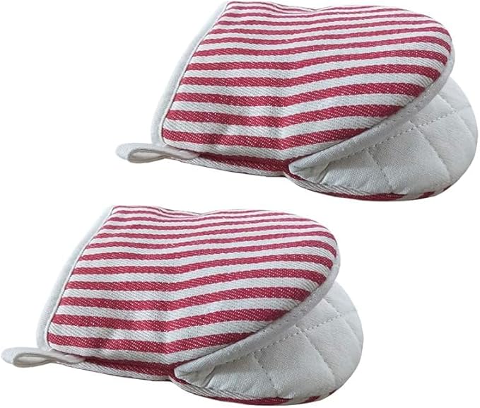 Mini Oven Mitts, Kitchen Oven Gloves Kitchen Mittens 500 Degrees Heat Resistant by CoekMoed