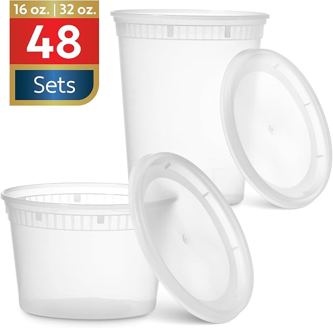 48 Pack Plastic Deli Containers - Image 2