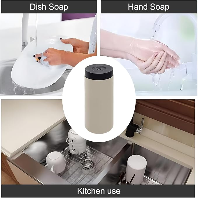 Silicone Dish Soap Dispenser, 8 Oz Refillable Squeeze Bottle, Leakproof - Image 7