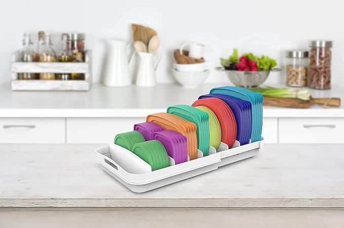 EVERIE Expandable Food Container Lid Organizer - Image 6