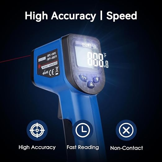 Infrared Thermometer Gun for Cooking, Digital Laser Temperature Thermometer - Image 4