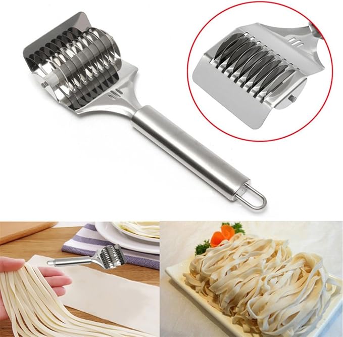 16x7x3.1cm High Grade Stainless Steel Noodle Lattice Roller Docker Dough Cutter - Image 6