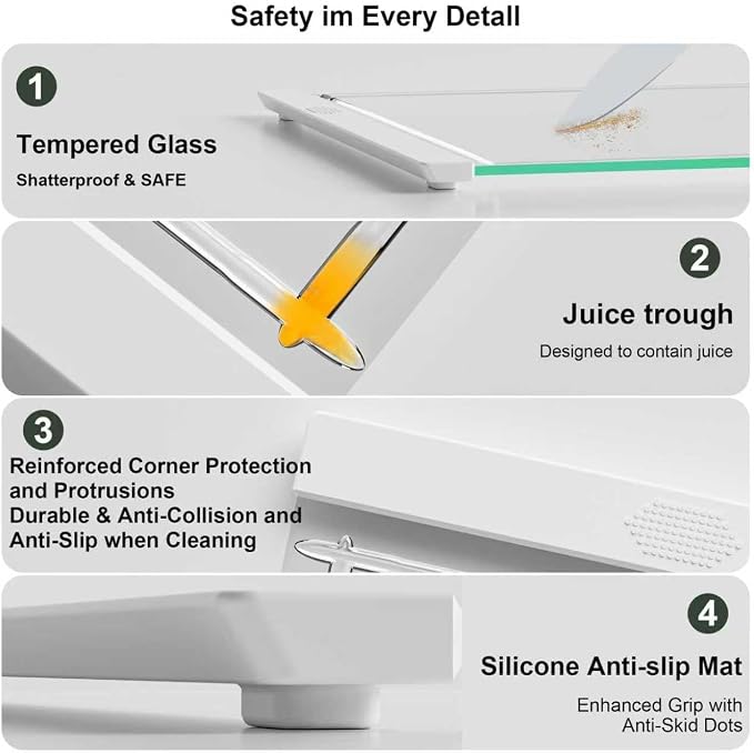 Tempered Glass Cutting Board Set - Image 6