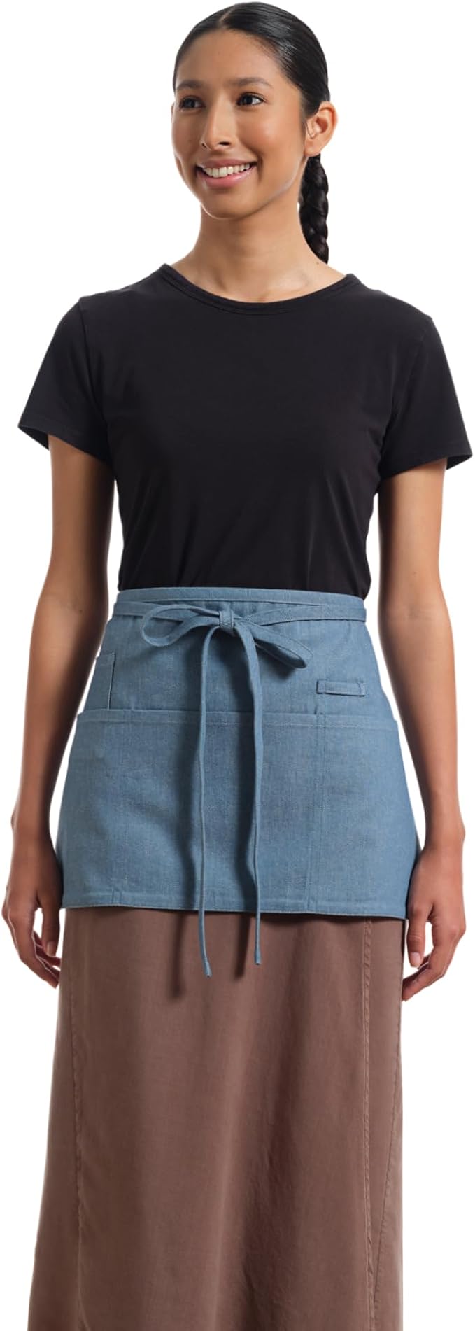 MEEMA Chef Waist Apron Cotton Fabric |Washable & Breathable Waitress & Server - Image 2