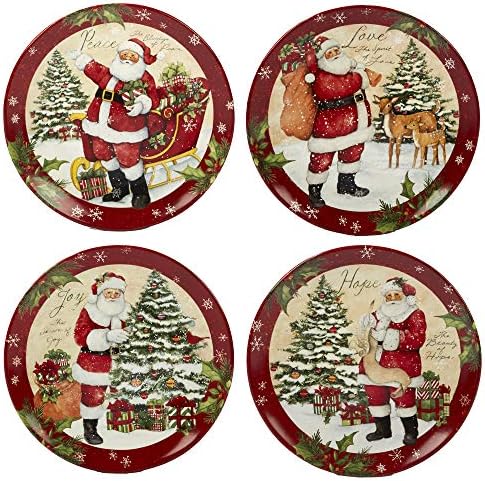 Certified International 89127 Holiday Wishes 16 piece Dinnerware Set