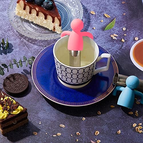 2 Pieces Tea Infuser for Loose Tea, Blue, Pink