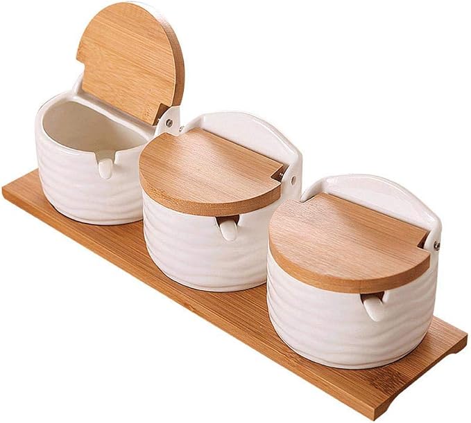 Ceramics Storage Jar Porcelain Condiment Jar Spice Container - Image 7