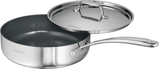 Tramontina Utsava Tri-Ply Clad Stainless Steel 2.9-Quart Saute Pan by Tramontina