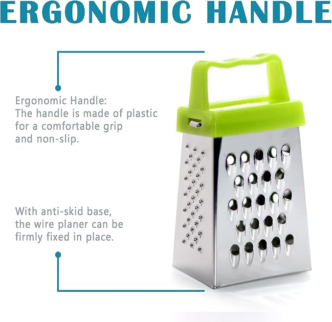 3Pcs Mini Cheese Grater, Professional Box Grater, Stainless Steel - Image 5