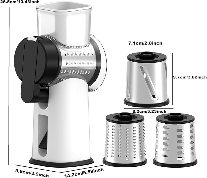 Rotary Cheese Grater Hand Crank - Image 3