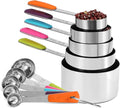 Bopei Measuring Cups and Spoons Set Stainless Steel 10 Piece by Bopei