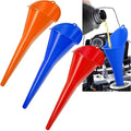 3-Pack Long-Neck Oil Funnels, Gas & Transmission Fluid by Cartisen