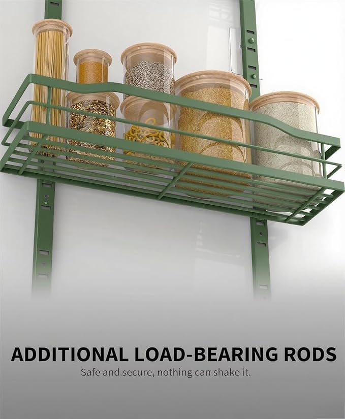 Moforoco Sage Green 9-Tier Over The Door Pantry Organizer, Pantry Organization - Image 6