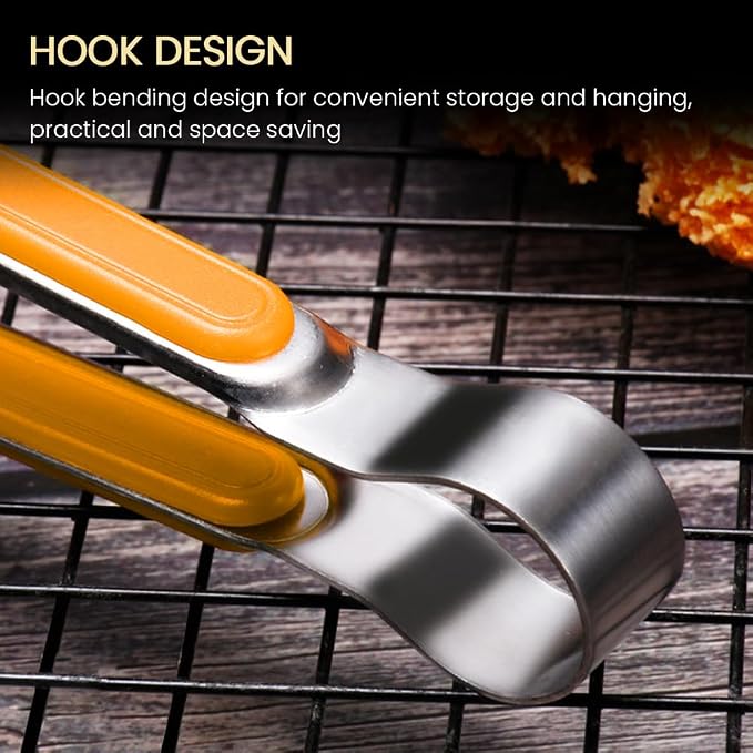 4pcs Stainless Steel Kitchen Tongs, Serving Tongs - Image 7