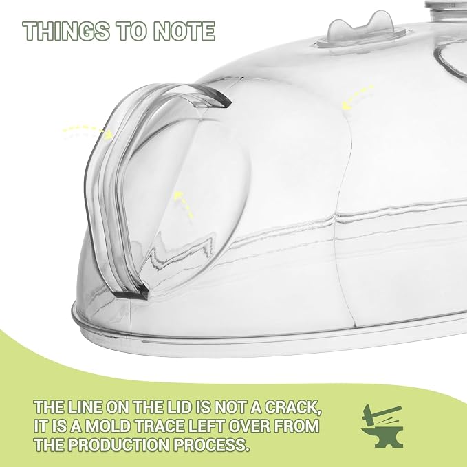 Microwave Splatter Cover for Food, Integrated Handle, Splatter Guard, 10” Plate - Image 5