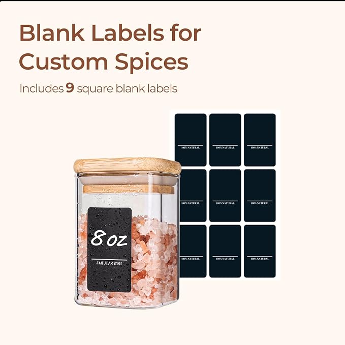 ComSaf 6Pcs 8oz Spice Jars - Image 5