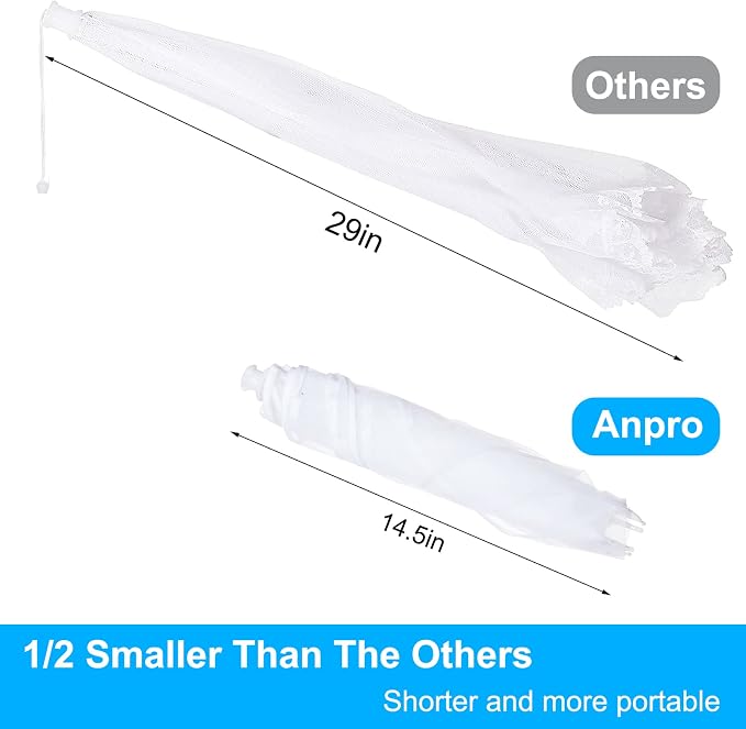 Anpro Food Covers for Outdoors, Pop-Up Mesh Food Tents, Collapsible Reusable - Image 5