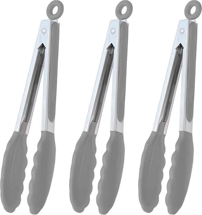 HINMAY Locking Kitchen Tongs by HINMAY