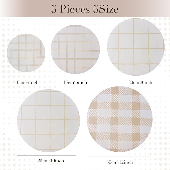 Tirphy 5-Size Reusable Bowl Covers - Image 2