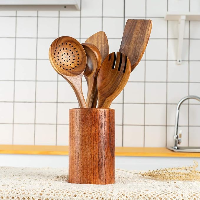 Wood Kitchen Utensils Set, Utensil set - Image 2