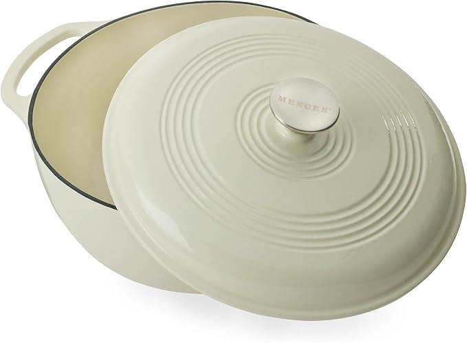 Mercer Culinary Enameled Cast Iron Round Dutch Oven, 6 qt. - Image 4