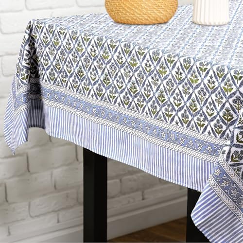 Newtay Cotton Tablecloth 60'' X 90'' Light Steel Blue