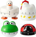 Amylove 4 Pieces Cute Kitchen Timer, Animal Mechanical Manual, 60 Minutes Loud by Amylove